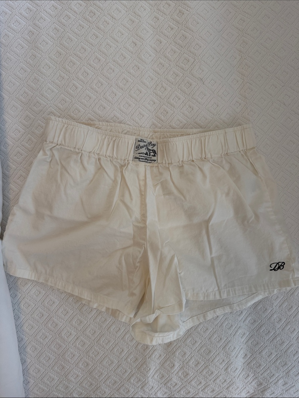 dairy boy white boxer shorts